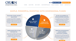 Desktop Screenshot of orionportfolios.com