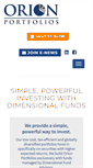 Mobile Screenshot of orionportfolios.com